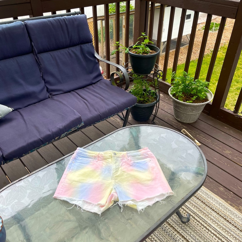 Aqua - Pastel Tie Dye Shorts